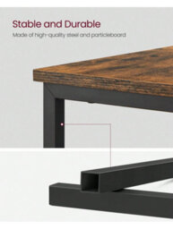 LEDREM Slim Side Table With Charging Station, Narrow End Table With 2 Drawers, Bedside Table With Storage, For Living Room, Bedroom - thumbnail 7