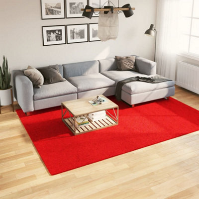 Berkfield Rug Oviedo Short Pile Red 200X280 Cm - image 1