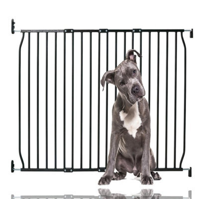 Bettacare Eco Screw Fit Pet Gate, Black, 110Cm - 120Cm, Screw Fitted Dog Gate, Safety Gate For Puppy - image 1