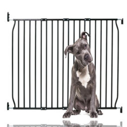 Bettacare Eco Screw Fit Pet Gate, Black, 110Cm - 120Cm, Screw Fitted Dog Gate, Safety Gate For Puppy - thumbnail 1