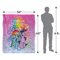 My Little Pony Stellar Friends Silky Supersoft Blanket Multicoloured (One Size) - thumbnail 5