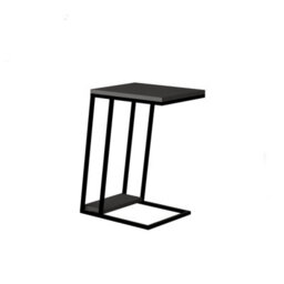 Decortie Pal Modern C-Shape Side End Table 40Cm Metal Frame Anthracite Grey Sofa Lap Multipurpose H 57Cm - thumbnail 2