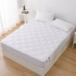 Glamhaus Anti Allergy Mattress Topper With Extra Deep Elasticated Fitted Skirt