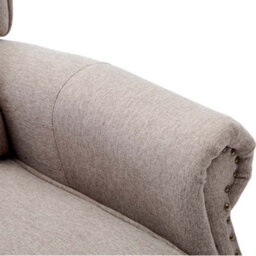 More4Homes Charlotte Modern Fabric Pushback Recliner Armchair Sofa Accent Chair Reclining (Pumice) - thumbnail 6