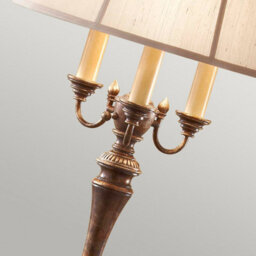 Luminosa Lighting Elstead Gibson 4 Light Floor Lamp Antique Brown, E27 - thumbnail 3