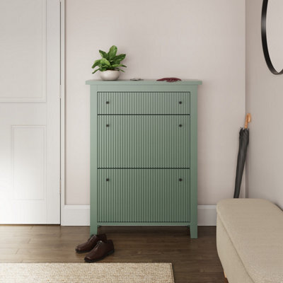 Garrucha Deluxe Shoe Cabinet Dowager Green - image 1