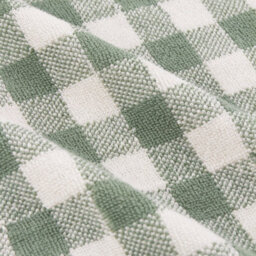 Yard Barton Gingham Check 100% Cotton Bath Sheet, Forest Green, 100 X 150Cm - thumbnail 3