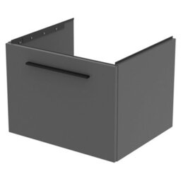 Ideal Standard I.life B Matt Quartz Grey Wood Effect Wall-Mounted Bathroom Vanity Unit (H) 440mm (W) 600mm - thumbnail 1