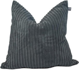rucomfy Beanbags Rucomfy Jumbo Cord Bean Bag Floor Cushion - Indoor Versatile Grey Seat - thumbnail 2