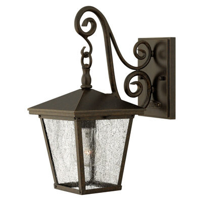Regency Bronze Outdoor Led Wall Light Ip44 - Stylish Sconce With E27 Bulb Socket