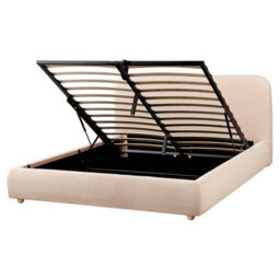 Beliani Ottoman Bed Boucle Blagnac 160 X 200 Cm (Eu King Size) Beige - thumbnail 5