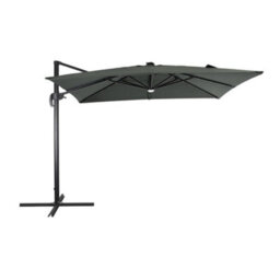 Thehotsale 3M Square Cantilever Parasol With Solar Light And Parasol Base - thumbnail 3