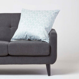 Homescapes Geometric Blue Jacquard Cushion Cover, 60 X 60 Cm - thumbnail 2