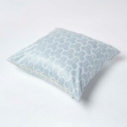 Homescapes Geometric Blue Jacquard Cushion Cover, 60 X 60 Cm - thumbnail 4