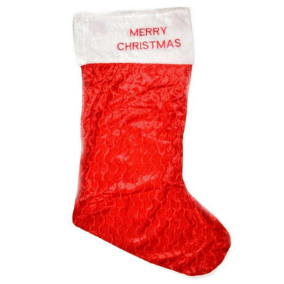 Shatchi 5 X Giant Traditional Father Christmas Santa Sack Red Stocking Bag Gifts Presents Xmas Bulk Buy Wholesale 88Cm X 32Cm