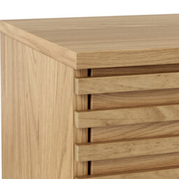 Kari Light Oak 2 Drawer Bedside Table - By Roseland Furniture - thumbnail 6