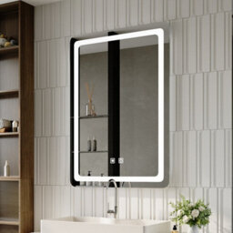 Living And Home Anti-Fog Rectangle Bathroom Mirror With Dimmable Led White Light - thumbnail 2