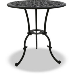 Centurion Supports Bangui Black Luxurious Garden And Patio Table And 4 Large Chairs With Armrests Cast Aluminium Bistro Set - thumbnail 3