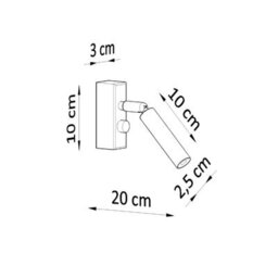 Luminosa Lighting Luminosa Eyetech Single Spotlight Reading Wall Lamp Black G9 - thumbnail 4