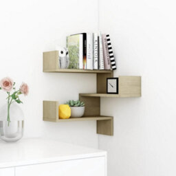 Vidaxl Wall Corner Shelf Sonoma Oak 40X40X50 Cm Engineered Wood - thumbnail 3