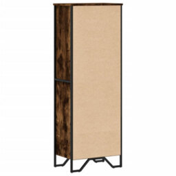 Berkfield Bookcase Smoked Oak 50X31X137.5 Cm Engineered Wood - thumbnail 6