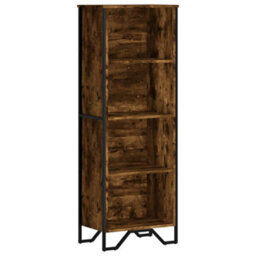 Berkfield Bookcase Smoked Oak 50X31X137.5 Cm Engineered Wood - thumbnail 2