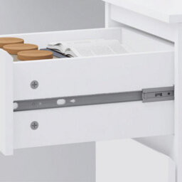 Fwstyle Stora White 3 Drawer Dressing Table (H) 72Cm (W) 99Cm (D) 40Cm - thumbnail 6