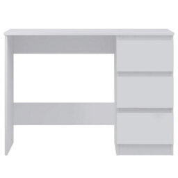 Fwstyle Stora White 3 Drawer Dressing Table (H) 72Cm (W) 99Cm (D) 40Cm - thumbnail 4
