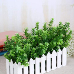 4 Pack Artificial Plants, Shrubs, Decorative Artificial Shrubs, Simulation Plants, Bushes, Plastic Bouquets For Decoration - thumbnail 5