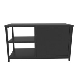 Decorotika Muskegon Tv Stand Tv Unit For Tv's Up To 63 Inch Black And Anthracite - thumbnail 4