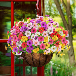 6 Bouquets Of Artificial Flowers In Purple, White, Yellow, Pink, And Red Plastic Artificial Plant Decoration - thumbnail 4