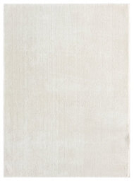 Comfy Washable Low Pile Living Room Area Rug - Anti-Slip Felt Backing Cream 60Cm X 200Cm - thumbnail 2