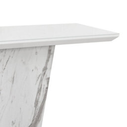 Furniture in Fashion Memphis High Gloss Console Table In Filo Marble Effect Glass Top - thumbnail 8