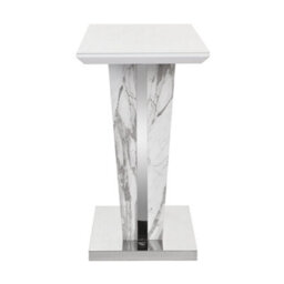 Furniture in Fashion Memphis High Gloss Console Table In Filo Marble Effect Glass Top - thumbnail 6