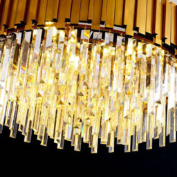 Wdw 2618 95Cm Postmodern K9 Crystal Chandelier Clear And Gold 12 X E14 - thumbnail 6