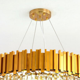 Wdw 2618 95Cm Postmodern K9 Crystal Chandelier Clear And Gold 12 X E14 - thumbnail 5