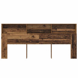 Walplus Headboard Cabinet Old Wood 220 X 19 X 101.5 Cm Engineered Wood - thumbnail 5