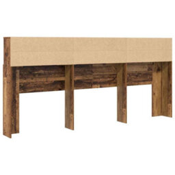 Walplus Headboard Cabinet Old Wood 220 X 19 X 101.5 Cm Engineered Wood - thumbnail 7