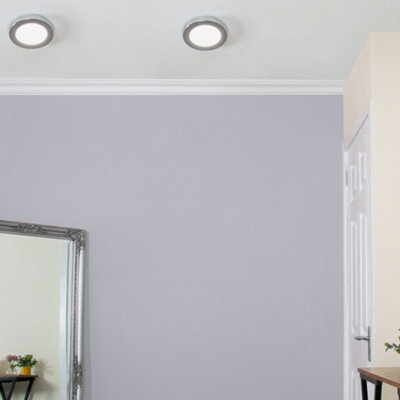 Litecraft Chrome Magnetic Bezel For 6W Darly Bathroom Flush Ceiling Light - image 1