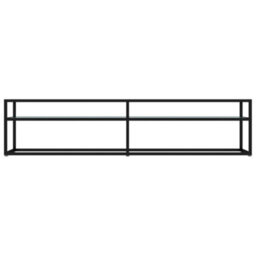 Berkfield Sturdy Tv Cabinet White Marble 180X40X40.5 Cm Tempered Glass - thumbnail 3