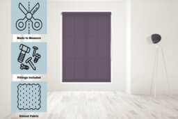 Caecus Blinds Made To Measure Straight Edge Daylight  Roller Blind Aubergine 240Cm - thumbnail 1