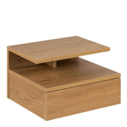 Furniture To Go Ashlan Bedside Table With 1 Drawer In Oak - thumbnail 1