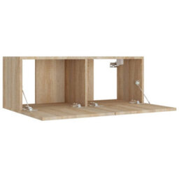 Berkfield 8 Piece Tv Cabinet Set Sonoma Oak Engineered Wood - thumbnail 6
