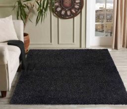 Desire Rugs Plain Living Room Shaggy Area Rugs Anthracite 200X290 Cm - thumbnail 1