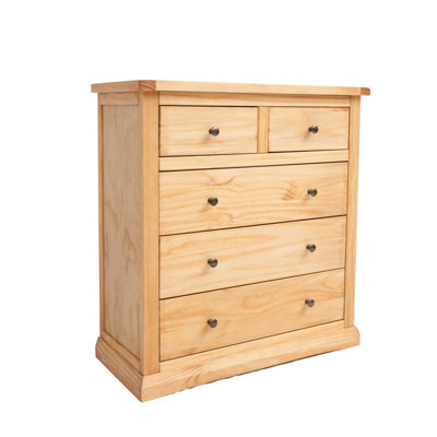 Cabinet Bits Lucca 5 Drawer Chest Of Drawers Brass Knob - image 1