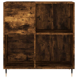 Walplus Record Cabinet Smoked Oak 84.5X38X89 Cm Engineered Wood - thumbnail 4