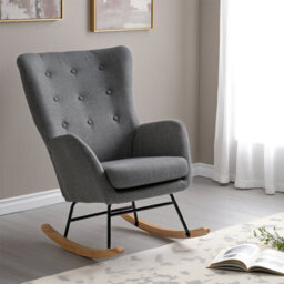 Seconique Hayden Rocking Chair - Dark Grey