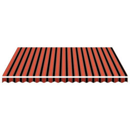 Berkfield Replacement Fabric For Awning Orange And Brown 4.5X3.5 M - thumbnail 3