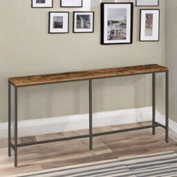 Pirlo Plush 180Cm Wide Narrow & Slim Console Table For Hallway - thumbnail 4