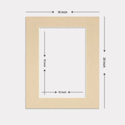 Ak Frames 20X16 Ivory Picture Mounts To Fit 15X10 Aperture Size - Mount Board Only (No Frame Included) - thumbnail 3